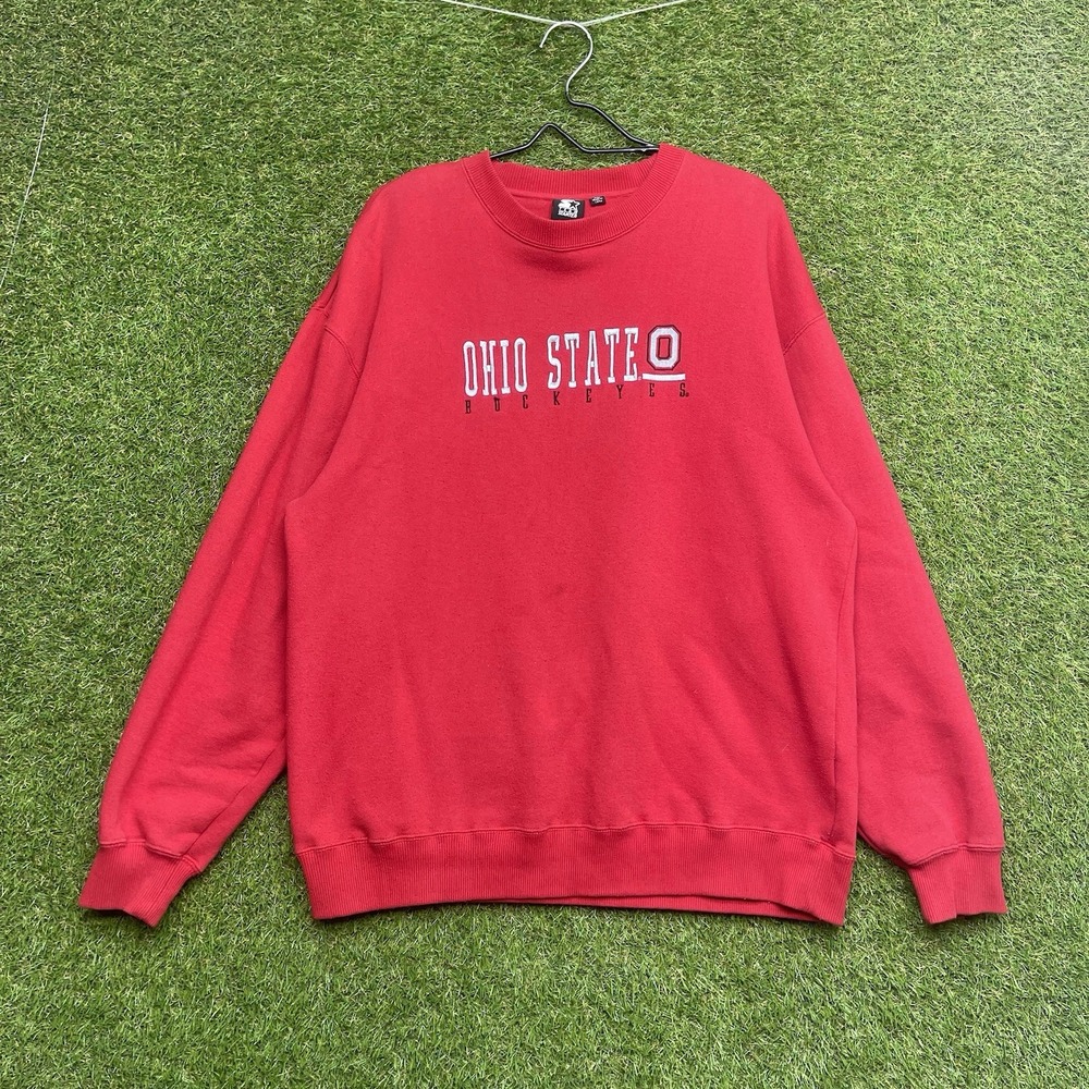 Vintage Ohio State Buckeyes Sweatshirt Mens XL Red Starter Crew Neck OSU 90s